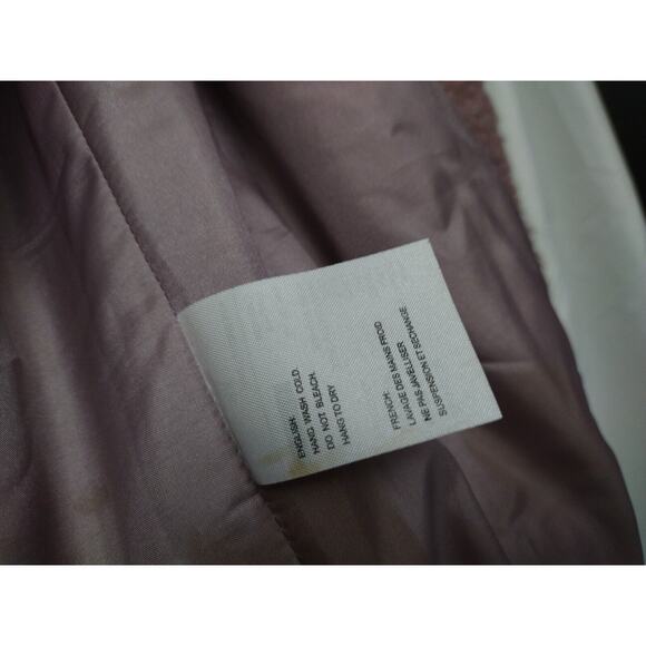 Elodie Teddy Sherpa Coat Blush Pink Size XS Satin Lined Pocket Zip Warm - Picture 7 of 10